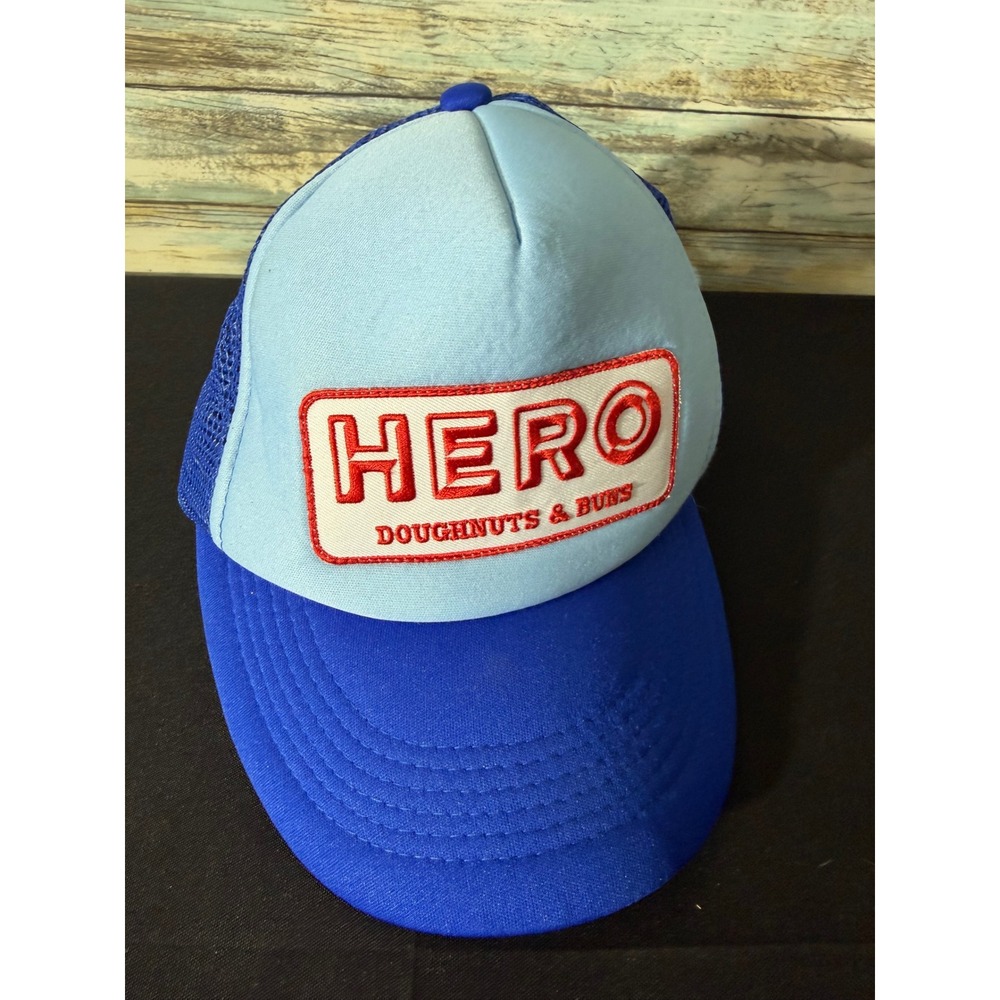 Cobra HERO Doughnuts & Buns Trucker Hat OSFM Blue Excellent Snapback Mesh Cap